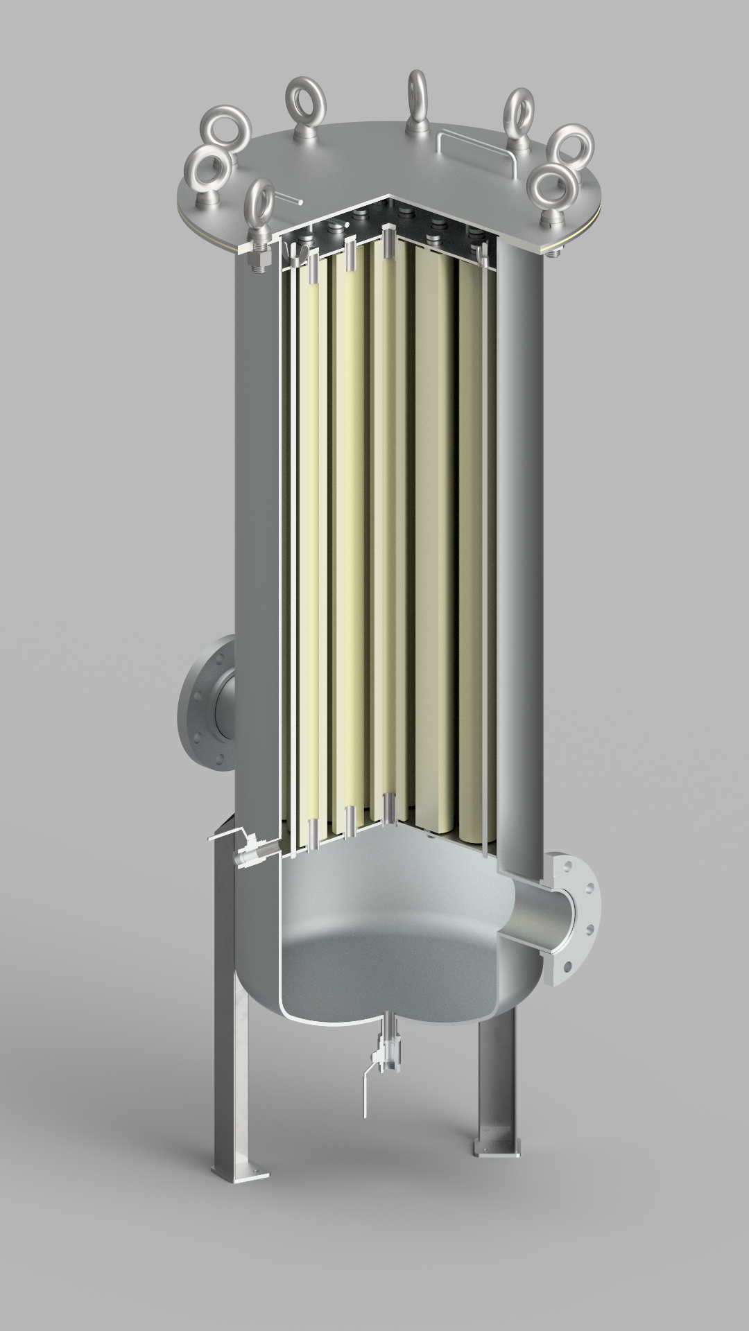 多层聚丙烯筒式过滤器外壳2.5 X 40 (22个过滤器)